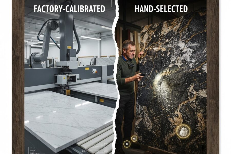 The Difference Between Factory-Calibrated and Hand-Selected Stone Slab
