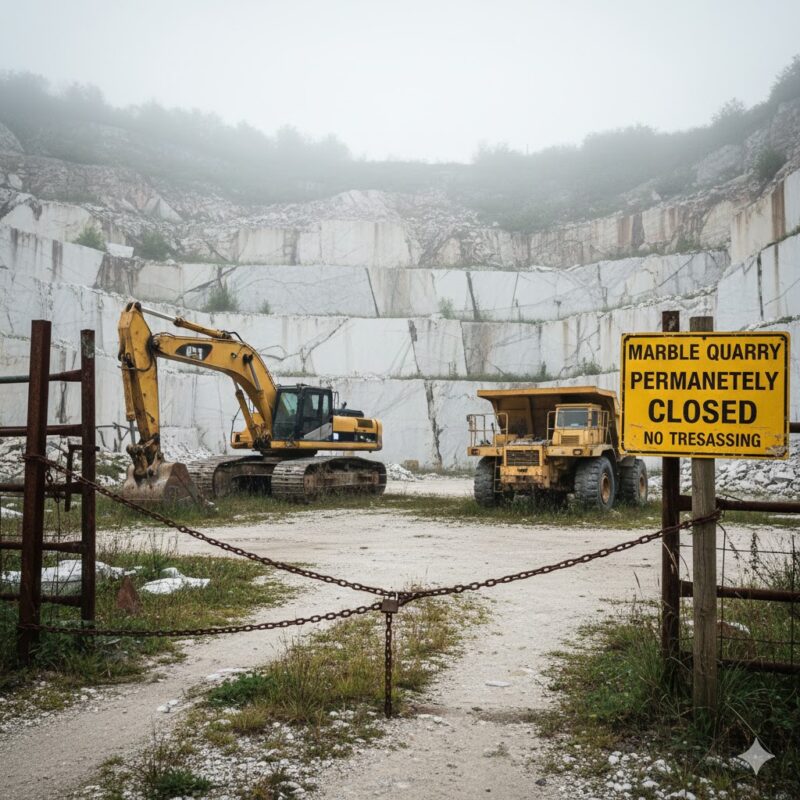 What Happens When a Marble Quarry Closes—and How It Affects Homeowners
