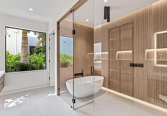 17344 Northway Circle — Tylo Development custom home featuring imported porcelain, slab & natural stone from Just Tile & Marble, Delray Beach